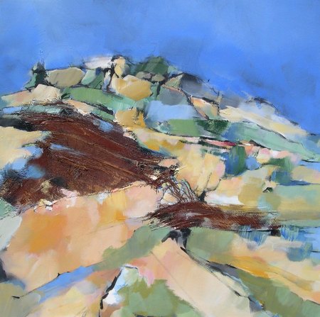 "Colline" - 2014 - Acrylique sur toile - 60 x 60 cm.