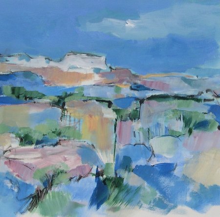 "Esquisse" -  2012 - Acrylique sur papier - 37,5 X 37,5 cm.