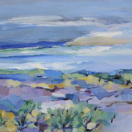 " Les d&eacute;ferlantes" - 2012 - Acrylique sur papier - 39 X 39 cm.