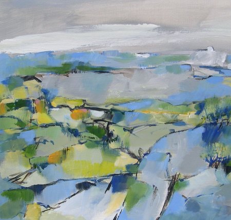 "Ode" - 2014 - Acrylique sur papier - 39 x 39 cm.