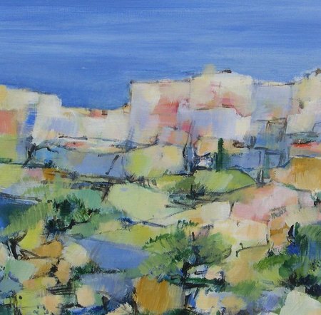 " Retour de mai"  - 2013 - Acrylique sur papier - 29 X 29 cm.