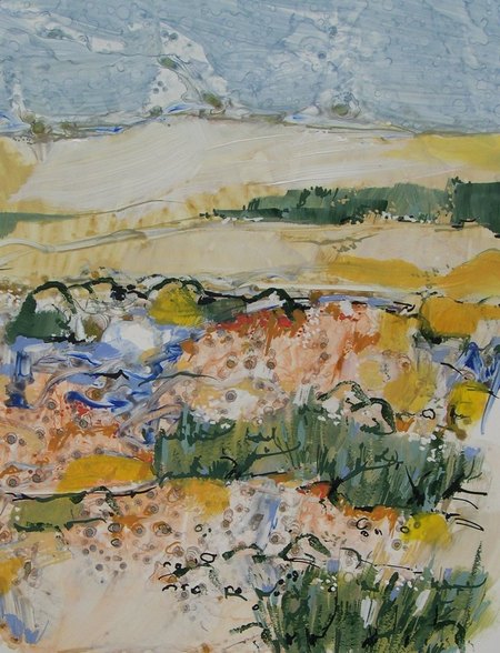 "Sud " II -  2015  - Acrylique sur Polypropyl&egrave;ne.